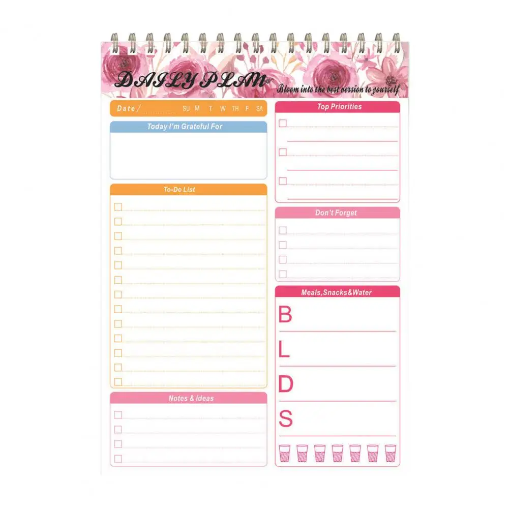 Tygodnik gruby papier terminarz tygodniowy z wiązaniem dwuprzewodowym wydajnym harmonogramem organizującym notatnik biurowy czasopisma