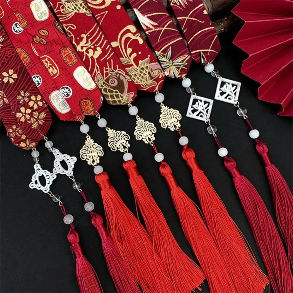 Horse Face Skirt Ornament Chinese Style Hair Band Embroidery Crane New Year Headwear Dragon Ancient Headwear Bow Ribbon Headwear