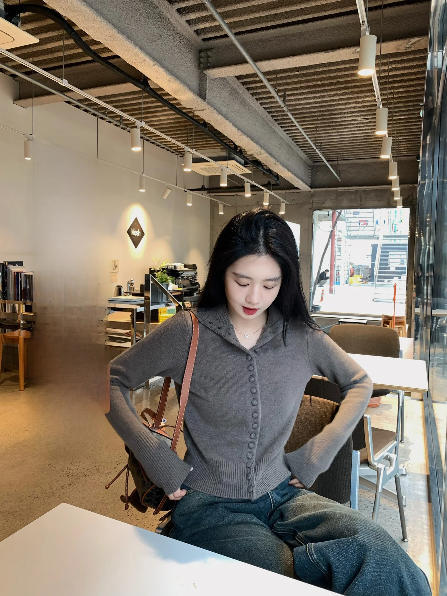 

Classic Artistic High Ne 00 Wool Sweater f High Collar Knitted Long Sve ort Sle Fitted Women's Casual Faion