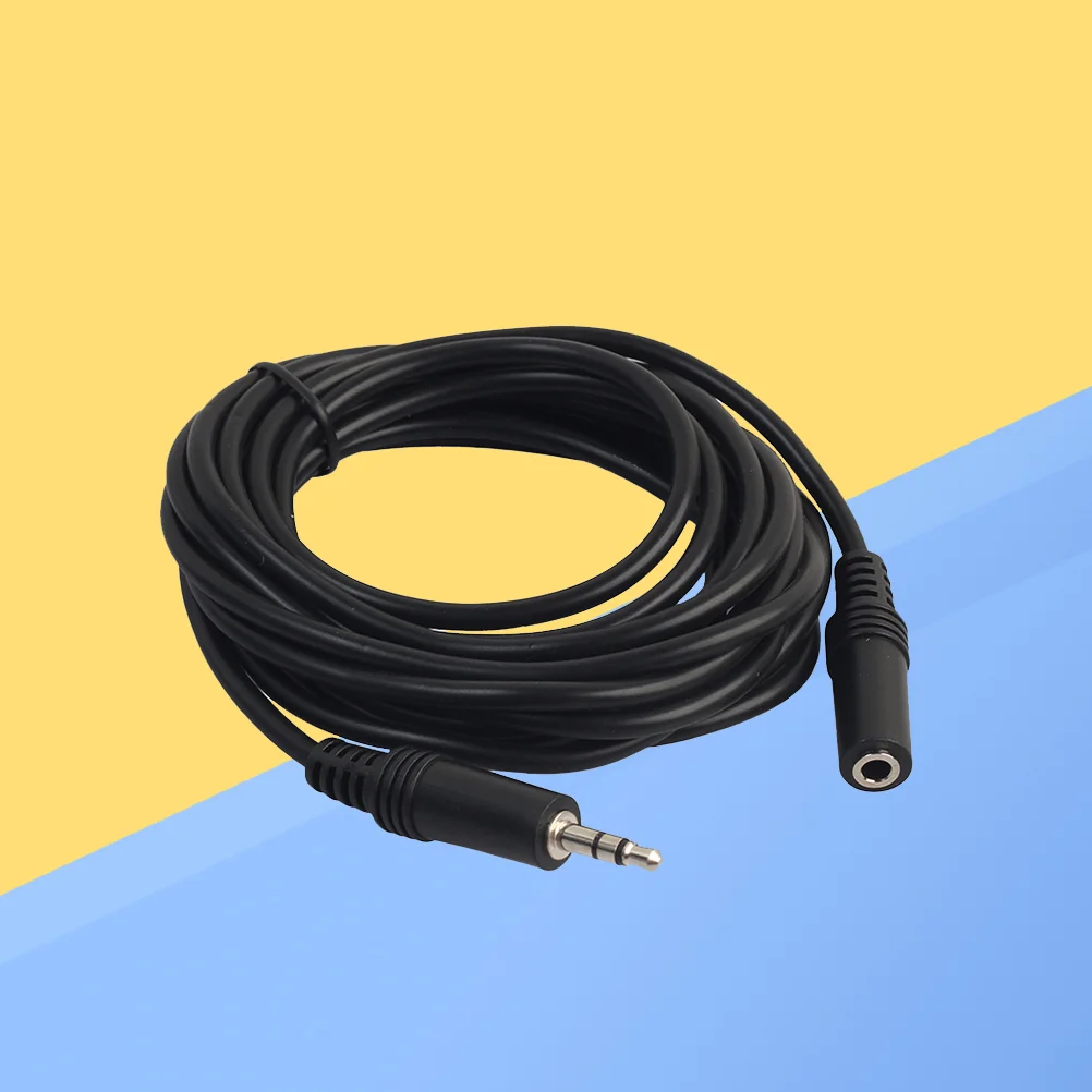 Kabel Ekstensi Audio Stereo Jantan Ke Betina 3 Meter 35Mm Lapisan PVC Headphone Port AUX Tablet PC Ponsel Pintar Kompatibel