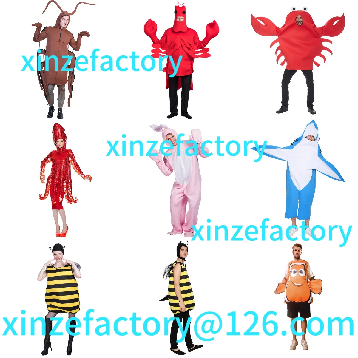 

Customization party funny multi-style animal performance clothing