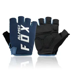 Almst Fox Half Motobike rękawiczki motocyklowe Half-finger Men Rider żel wstrząsoodporny rower wyścigowy Guantes MTB kolarstwo szosowe Luvas