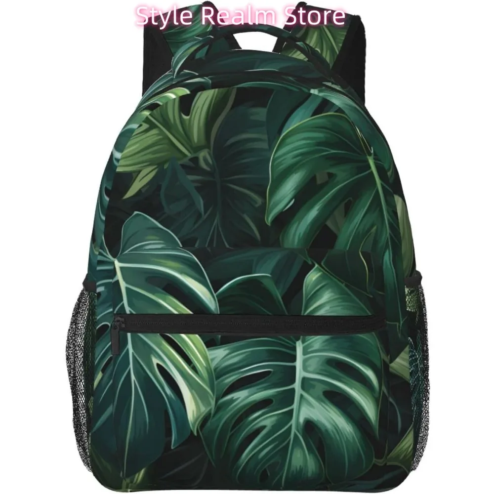 

Летний легкий рюкзак для ноутбука с растениями, легкий многоцелевой дорожный повседневный рюкзак унисекс, студенческие рюкзаки для