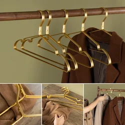 5/10pcs Hanger for Clothes Aluminium Alloy,Anti-slip Seamless Metal Drying Rack for Skirt Coat Jackets,Closet Organizer System