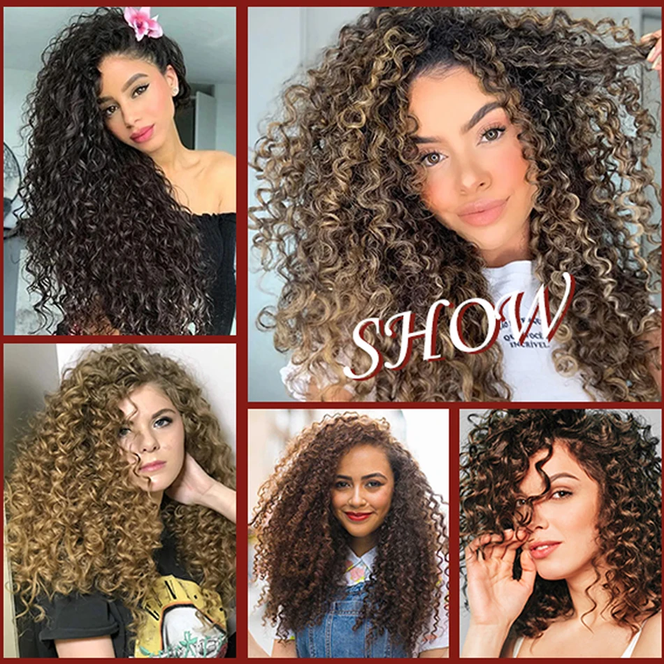 Water Wave Human Hair Weft Extension Dirty Blonde Curly Hair Sew In Weft Hair Extensions Double Weft Remy Hair Wet And Wavy 100G view 6