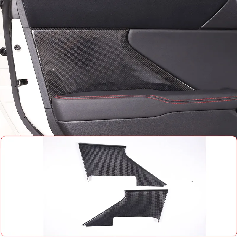 

For Subaru BRZ 2022 Real carbon fiber Car Door Inner Door Panel Covers Decorative Cover Sticker Car Interior Accessories