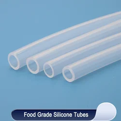 1/5/10m Food Grade Silicone Rubber Hose Transparent ID 0.5 1 2 3 4 5 6 7 8 9 10 12 13 14mm O.D Flexible Nontoxic Silicone Tube