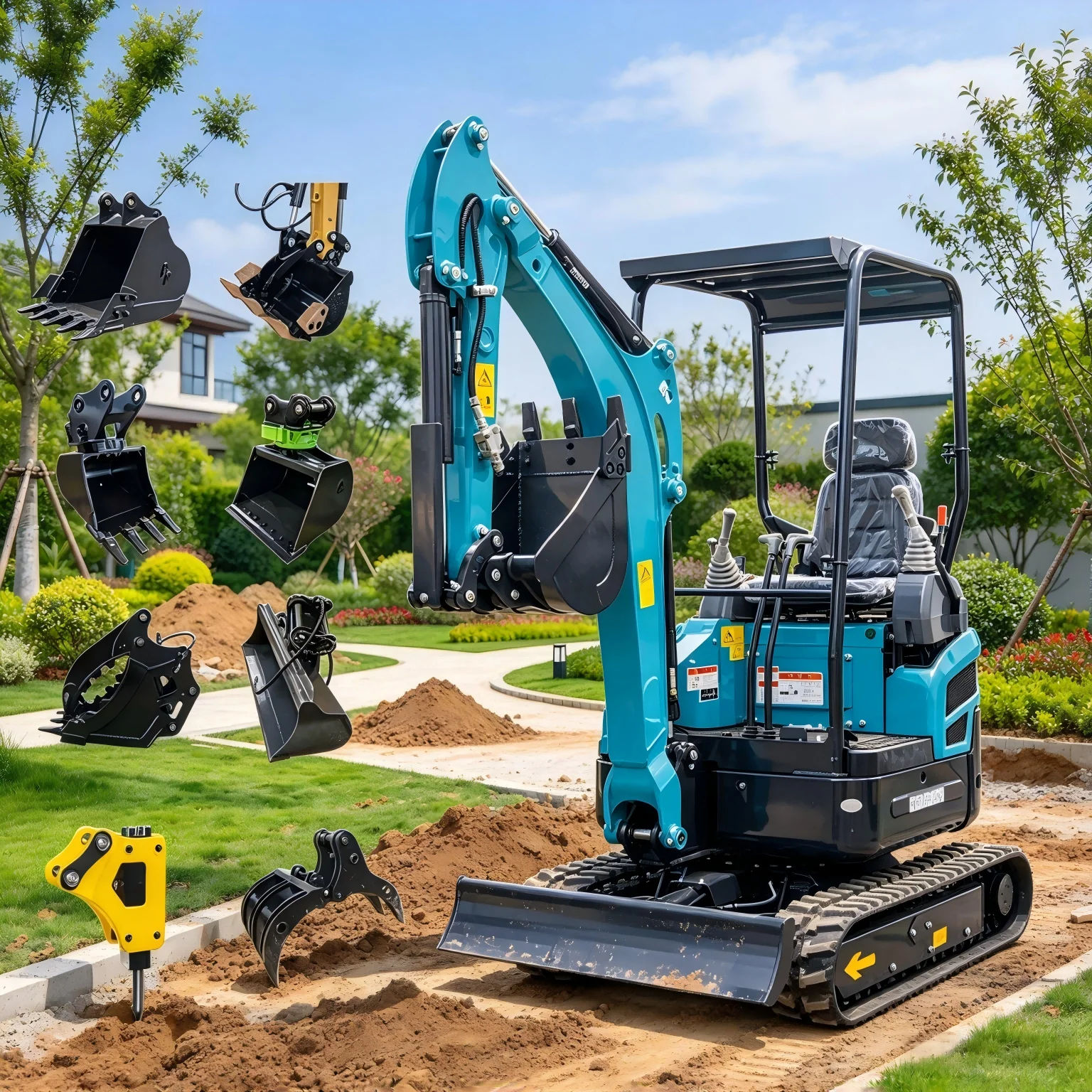 Best Price Small Crawler Excavator Low Noise Diesel Mini Digger CE Approved For Farm Irrigation And Foundation Excavation