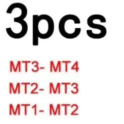 MT1 MT2 MT3 MT4 For Morse Taper Reducing Adapter Sleeve 3PCS 45# Steel Drill Bit Socket For Lathe Milling Machine Power Tool Acc