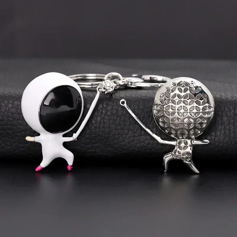 Sports Competition Fencing Figurine Keychain Three-dimensional Model Club Commemorative Event Gifts Creative Pendant
