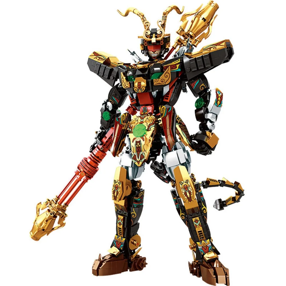 Qitian Great Saint Black Goku Mech Building Blocks สะสมของเล่นตกแต่งสําหรับเด็กของขวัญวันเกิด