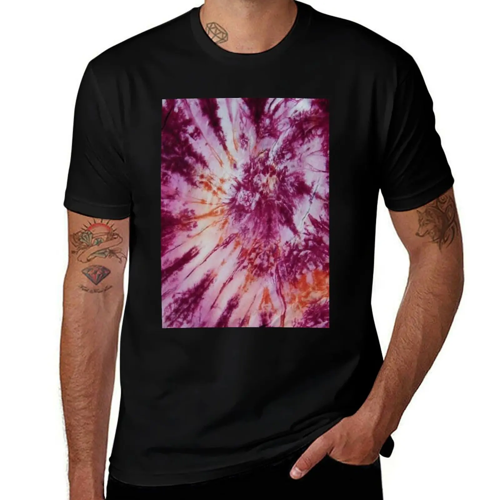 

Tie Dye Flower T-Shirt t shirts for man cotton soft man t shirt summer