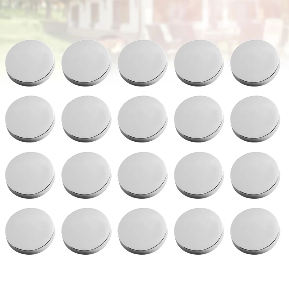 

20Pcs Metal Buttons Silver Coat Flat Buttons Fashion Sewing Decorative DIY Costume Accessories Costume Metal Button