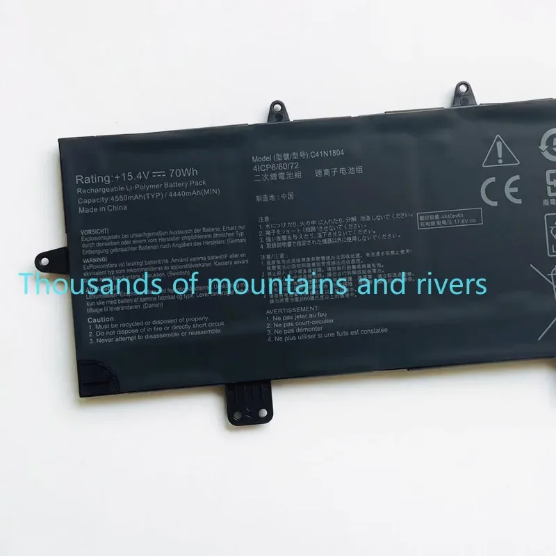 

C41N1804 Laptop Battery For ASUS ZenBook Pro 14 UX450FDX UX450FD UX480 UX480FD UX450FDX-1A UX450FDX 15.4V 70WH
