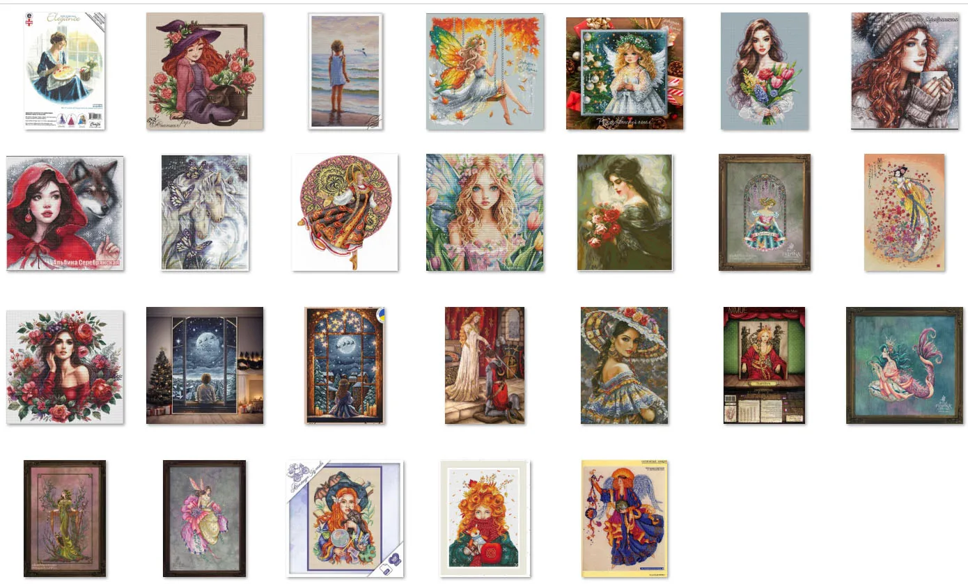 

Embroidery Eco-cotton Thread 14CT Cross Stitch Kit Art Cross Stitch for Decoration/New Year Gift FGirls' winter warm tea 40-42