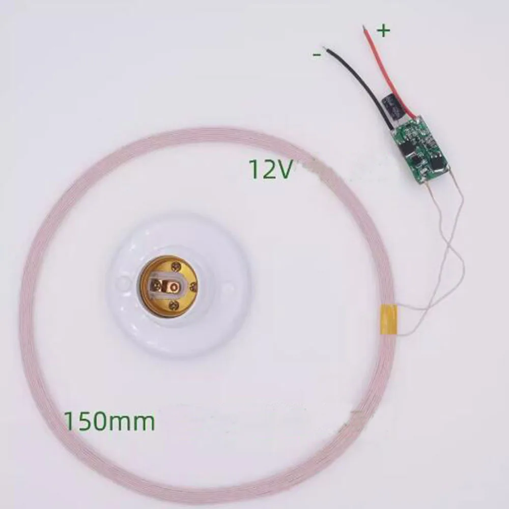 Taidacent 150mm Long Distance Induction Bulbs Charger Module Inductive Lamp Charging Module Floating Moon Lamp Wireless Charger