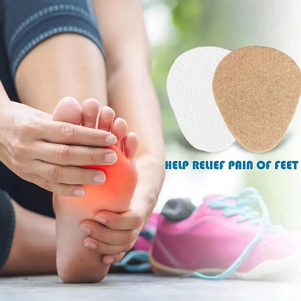 Metatarsal Felt Pés Pads, Foot Almofada Insert, Pain Relief, Suporte antepé, Espuma Adesiva, Homens e O7c6