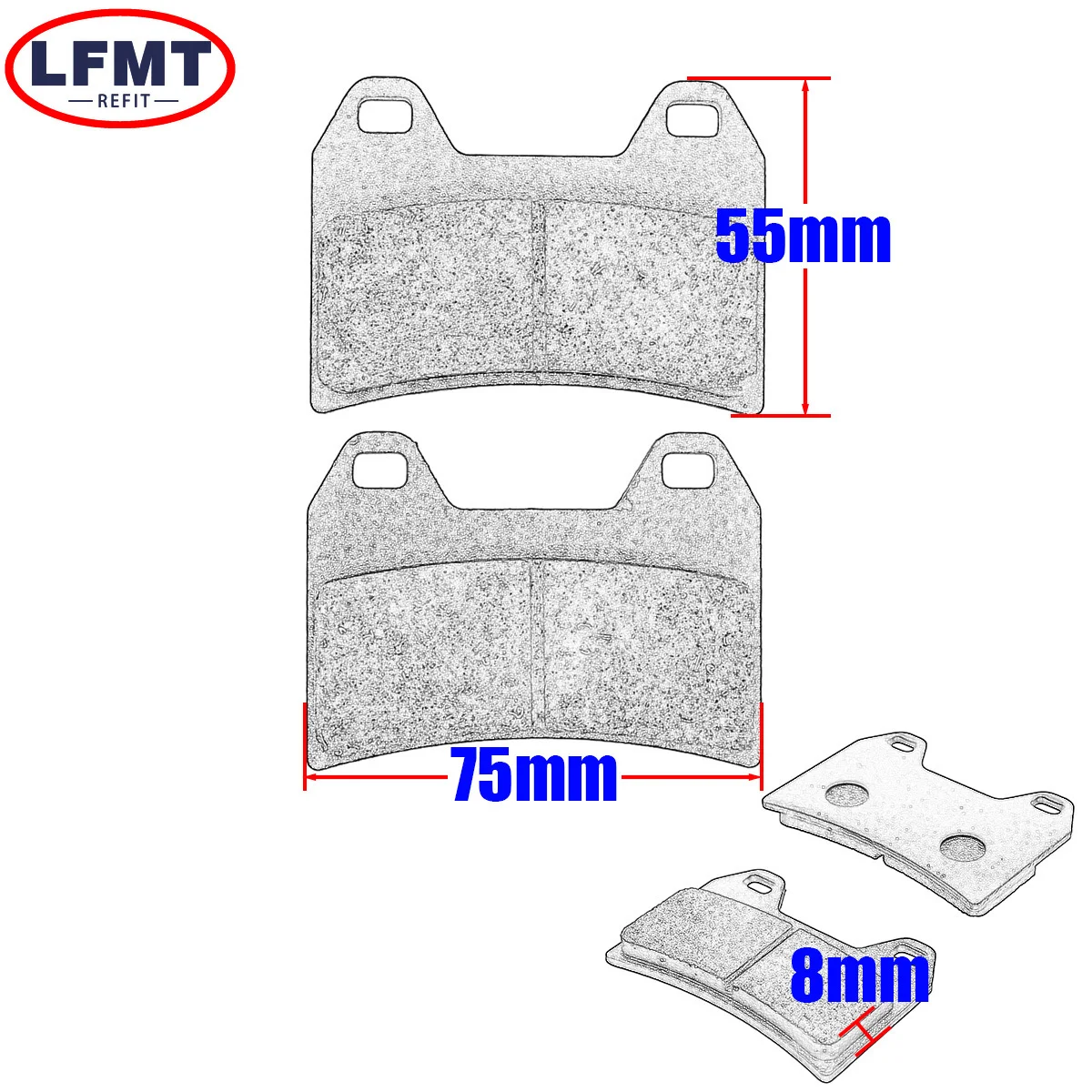 Motorcycle metal & brass alloys Front Brake Pads For MOTO MORINI Corsaro 1200 Veloce MM3 Avio 1200 Sport Scrambler 2005-2010