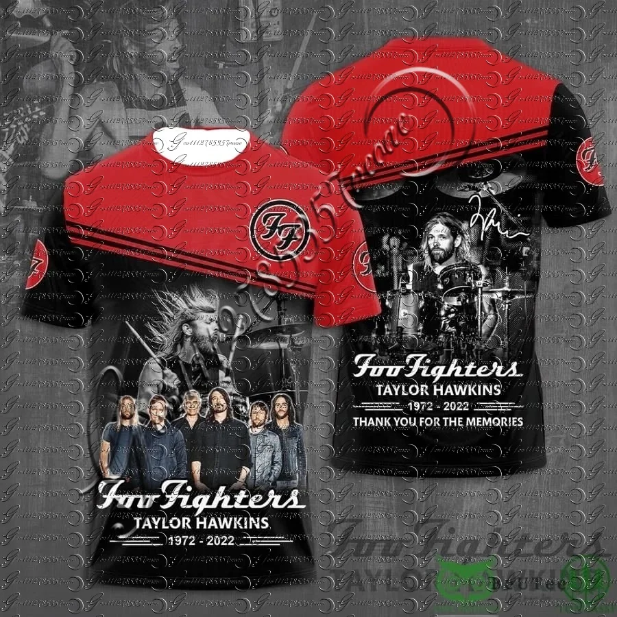 Unisex Short Sleeve Foo Fighters Taylor Hawkins Tribute Baseball Jersey 2026 Rock Music Fans Concert Shirt Family Matching