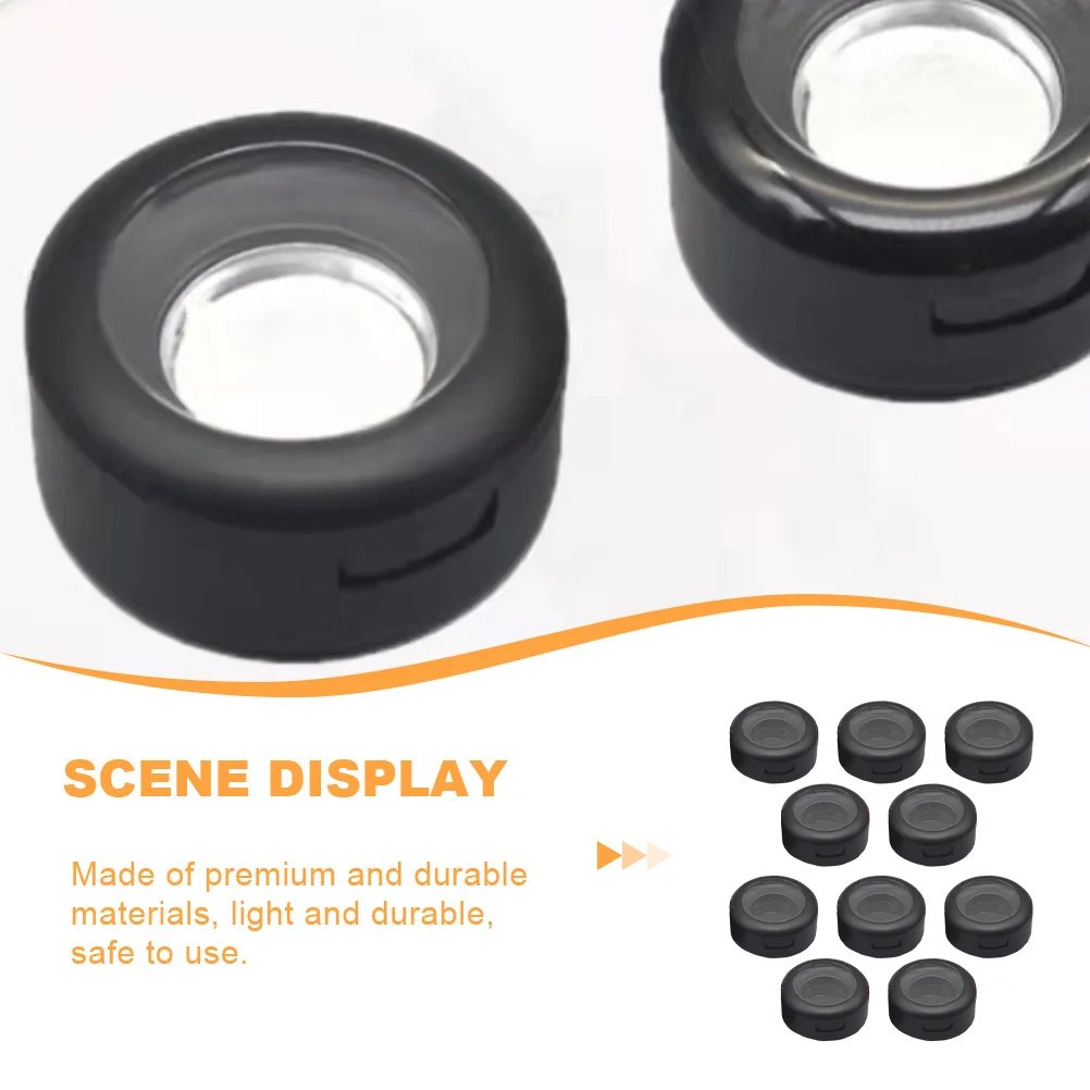 

10Sets Eyeshadow Boxes Empty Portable Compact Cases Makeup Storage Travel Containers for Eye Shadow Blush Replacement