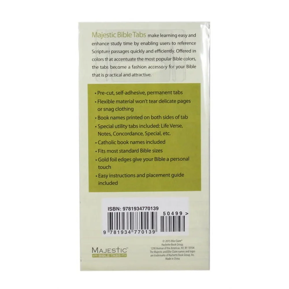 Majestic Traditional Gold-Edged Tabs Non-Book Item Decorative Tabs Organization Planning Scrapbooking Craft Projects 6.25x3.25