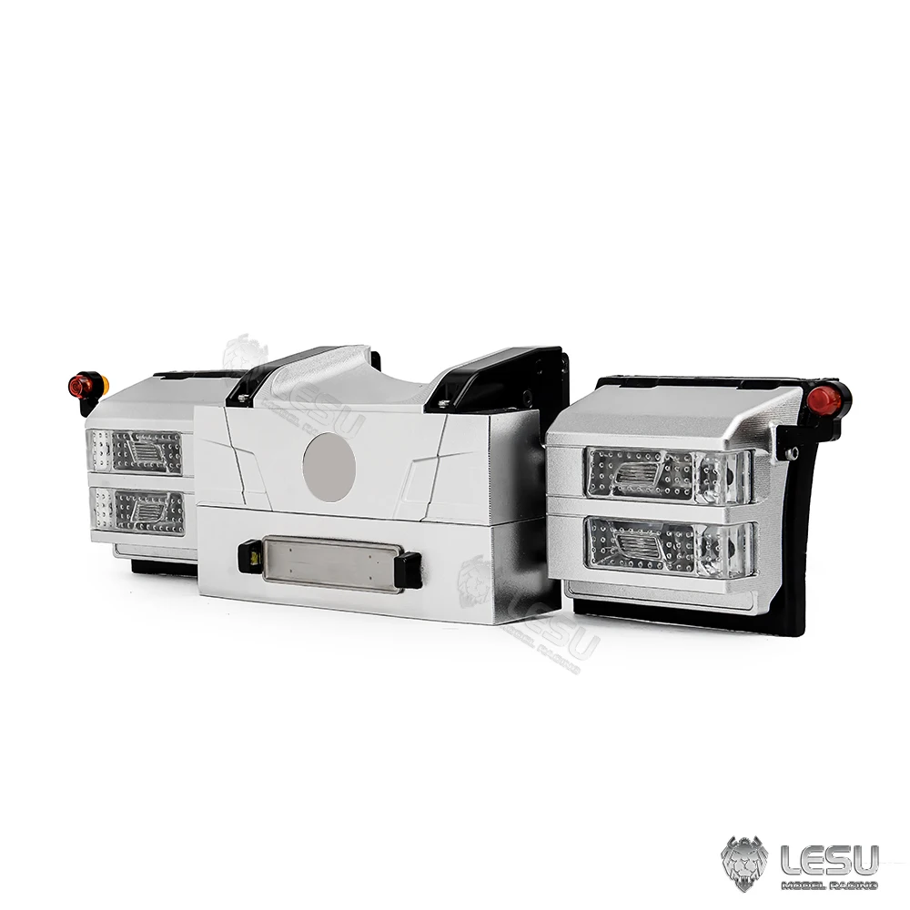 المعادن الخلفية شعاع LED الضوء الخلفي مجموعة ل 1/14 مقياس TAMIYA RC شاحنة جرار R470 R620 770S التحكم عن بعد شاحنة نموذج سيارة لتقوم بها بنفسك جزء #5