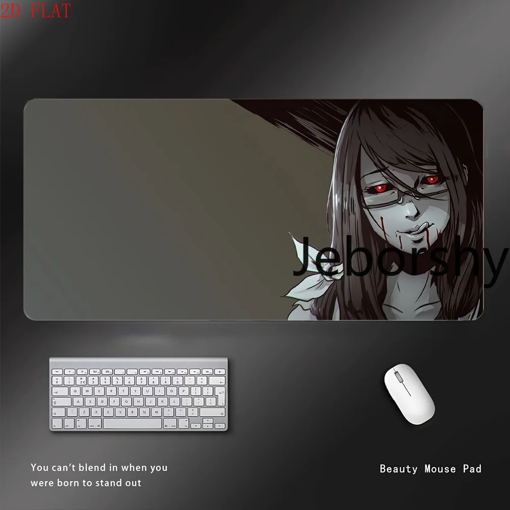 

Tokyo Ghoul Rize Kamishiro Desk Mat, Large Gaming Mouse Pad with Dark Anime Art, Non-slip Base for Horror & Anime Fans