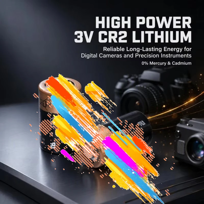 CR2 CR15H270 3V Non-Rechargeable Primary Lithium Cell Mercury Cadmium Free for Digital Camera Electronic Instruments