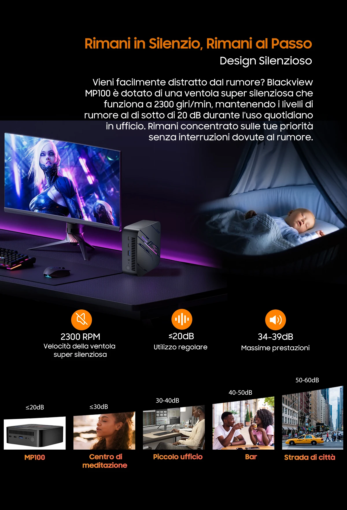 Blackview MP100 NEW Mini PC AMD Ryzen 5 7430U Windows 11 6-Core 12-thread 16GB DDR4 512GB SSD WiFi 6 Mini Computer PC BT5.2