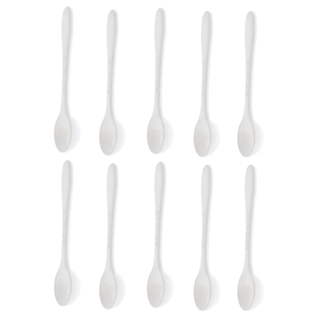 10 Pieces Small Capacity 1g Measuring Spoons Medicine Grape Bran Mixed Feeds Scooper Teaspoon