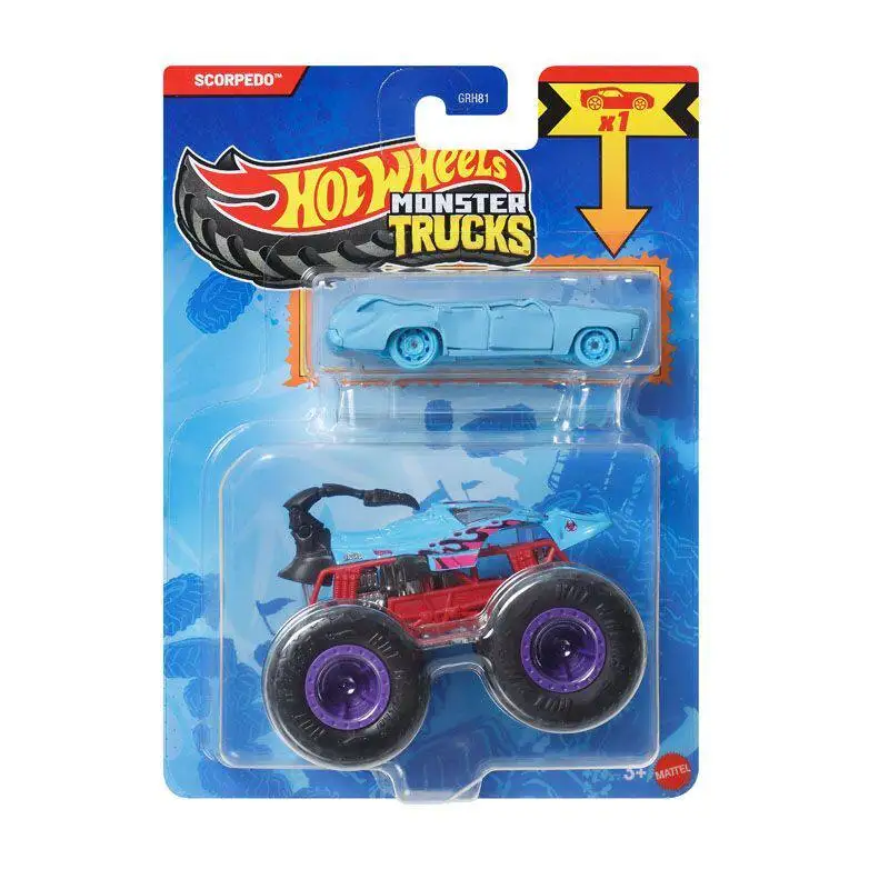 

2026 Hot Wheels Cars MONSTER TRUCKS SCORPEDO Metal Die-cast Model Collection Toy Vehicles