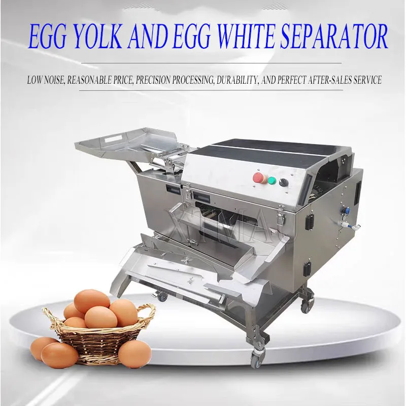 صفار البيض الأبيض منفصلة التجارية كسارة سحق قذيفة الكراك فاصل آلة كسر للبيض