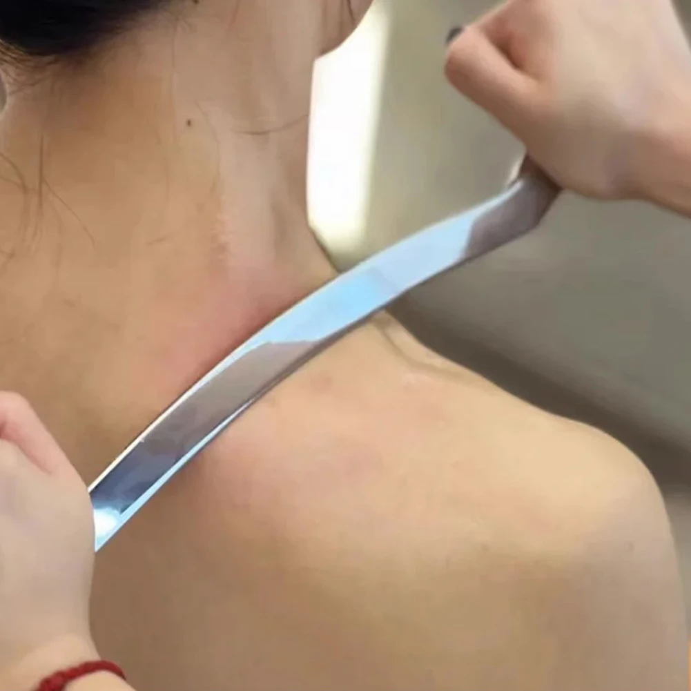 

Инструмент для массажа Гуа Ша из нержавеющей стали для расслабления мышц Нержавеющая сталь для долговечности, гигиены, улучшенная спортивная производительность