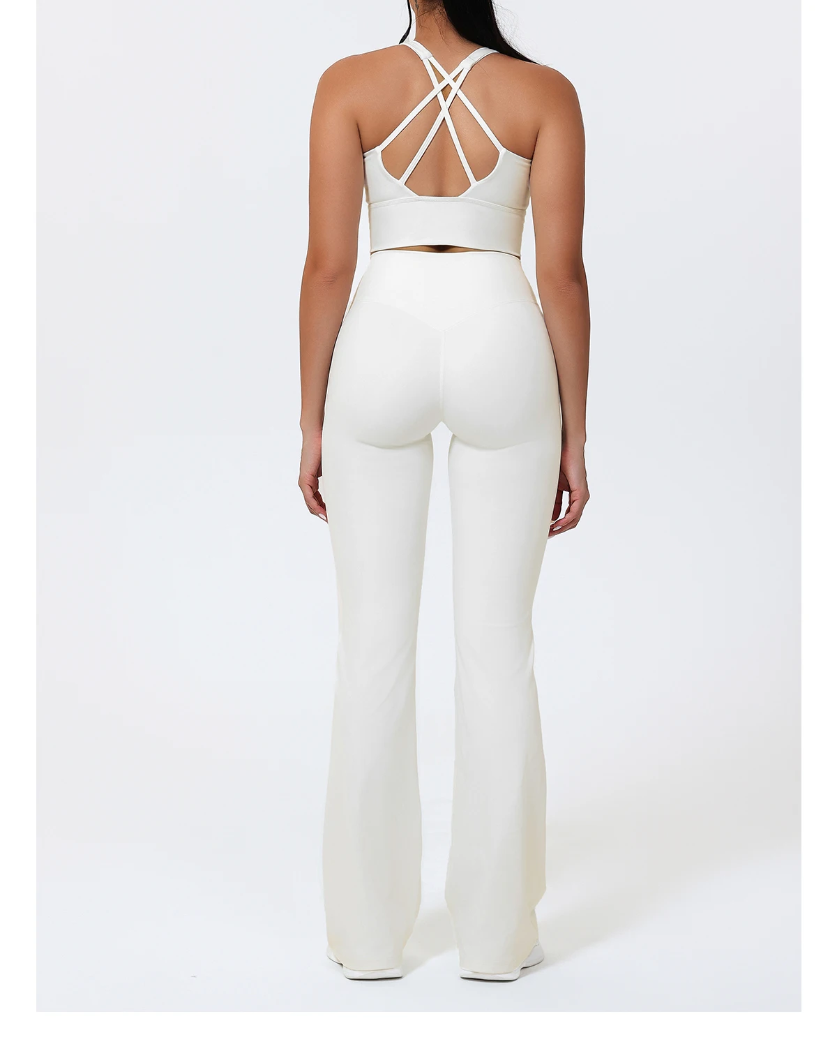 Hearuisavy Sommer-Laufsportweste mit gepolstertem BH, ECO Gym Push-Up-Yoga-Top für Damen, überkreuzter Rücken, U-Ausschnitt, Fitness-Unterwäsche – Detail 28