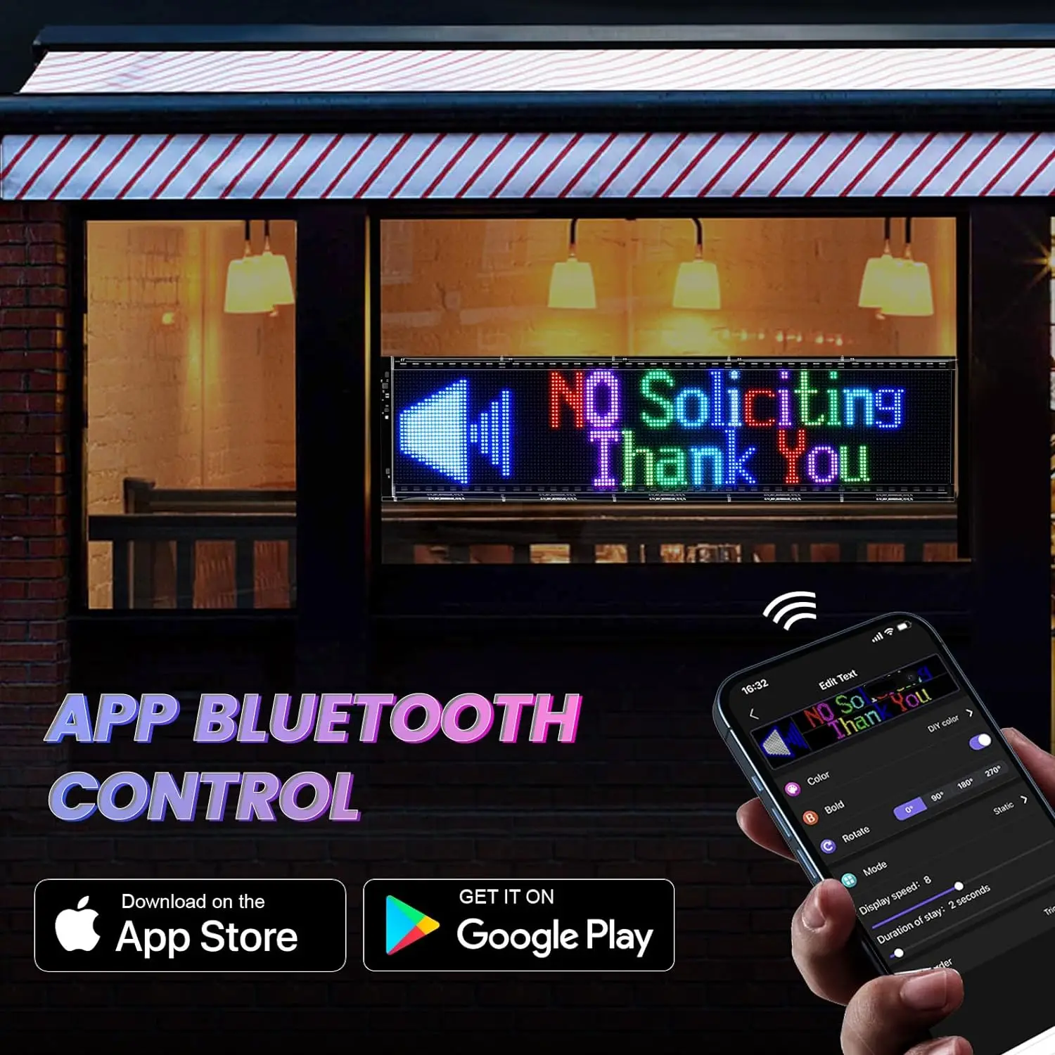 Imagem -05 - Gotus-led Flexível Rolling Billboard Controle App Suporta Dual Single Row Programação Padrão de Texto Shop Sign Bluetooth