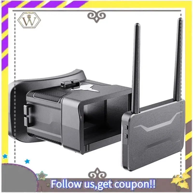 AU33-FPV Goggles 5.8G 48CH 4.3 Inch 480X272 Auto-Searching FPV Goggles 500CD/M2 For RC Racing Drone Quadcopter