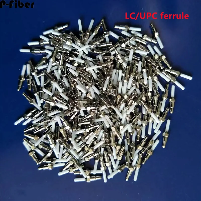 SC LC ceramic ferrule 100pcs500pcs1000pcs SC/APC optical fiber ferrule SM for connector 125um-127um MM with metal holder P-fiber