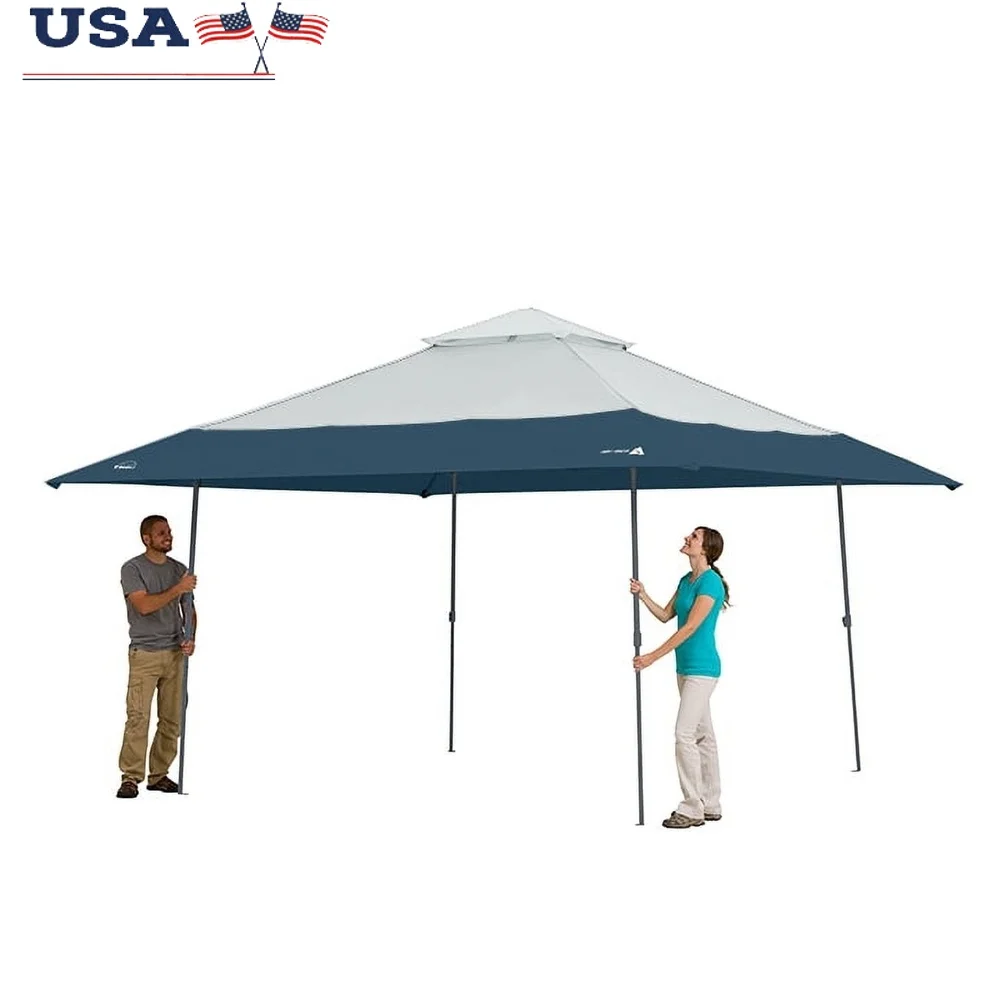 

Instant Lighted Canopy Tent with Remote Control Lighting UV Protection Tailgating Camping Backyard Parties Portable Easy