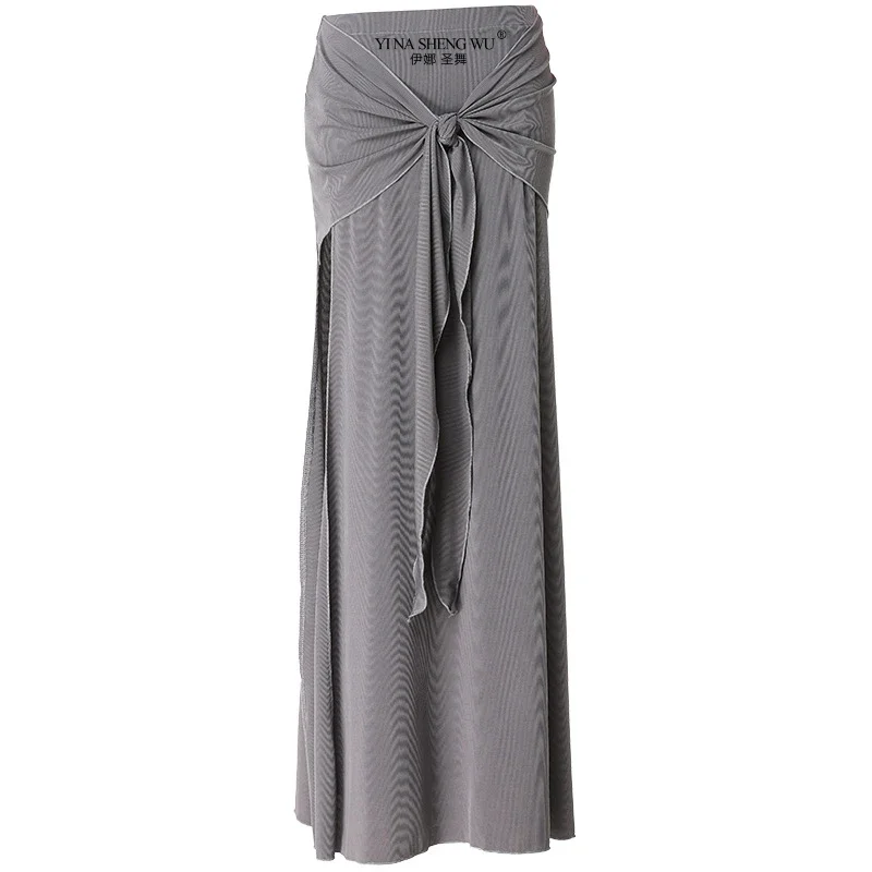 Women's Belly Dance Practice Skirt Oriental Style Sexy Split Long Skirt Professional Soft For Beginners Performance Dancewear