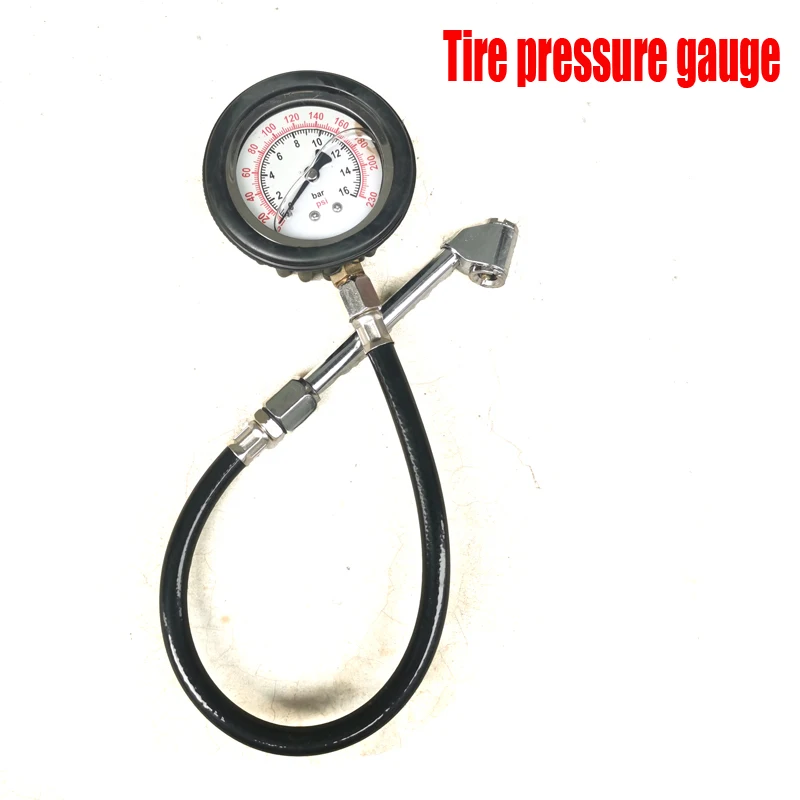 0-230PSI Car Tire Pressure Gauge High Precision Monitor Long Tube Tyre Tester Meter Copper Nozzles Truck Motorcycle Accessories