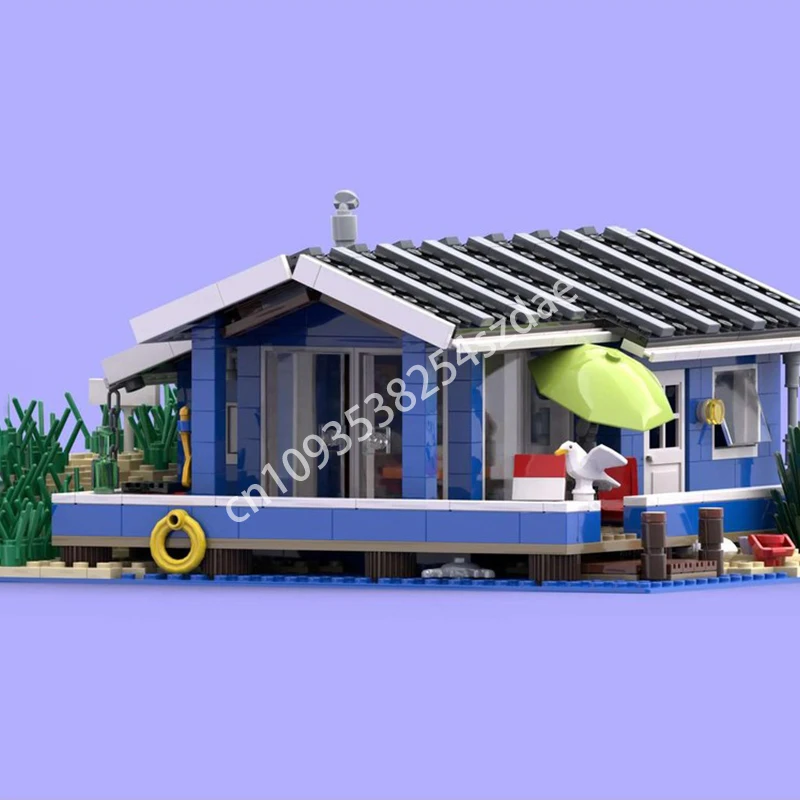 

1083 шт. MOC датский летний дом модульные здания строительные блоки кирпич идея творчество детская рождественская игрушка подарок