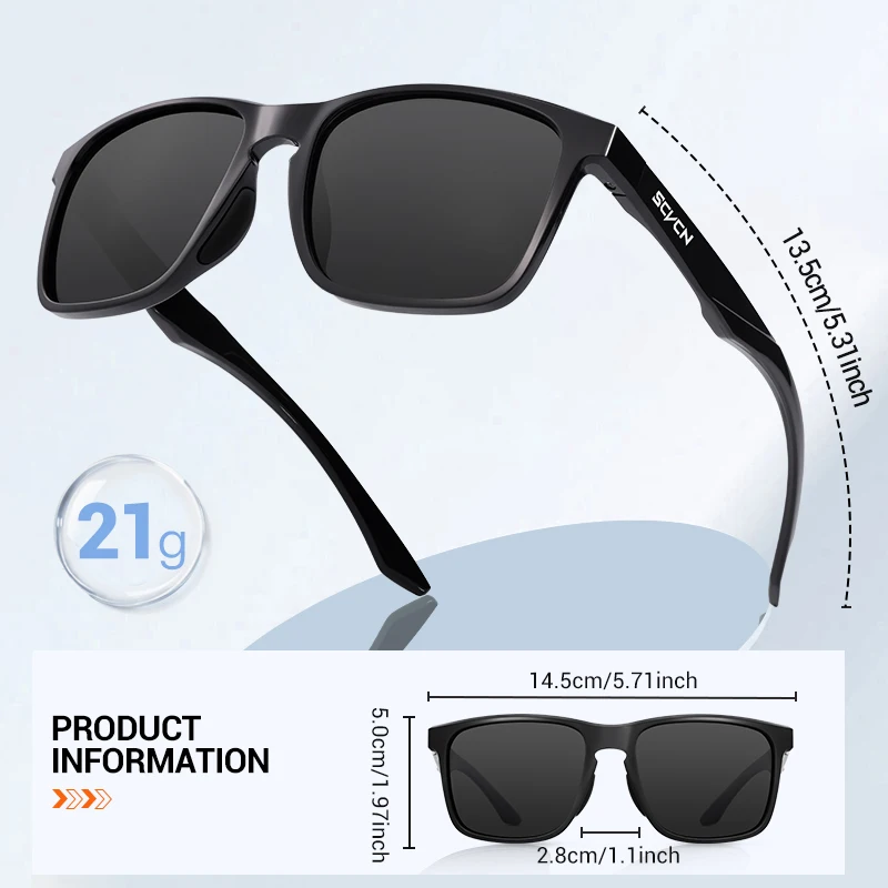 SVCN New Polarized Sunglasses Men Women Outdoor Sports Cycling Driving Fashion Golf Travel Sunglasses UV400 Protection Goggles image 6