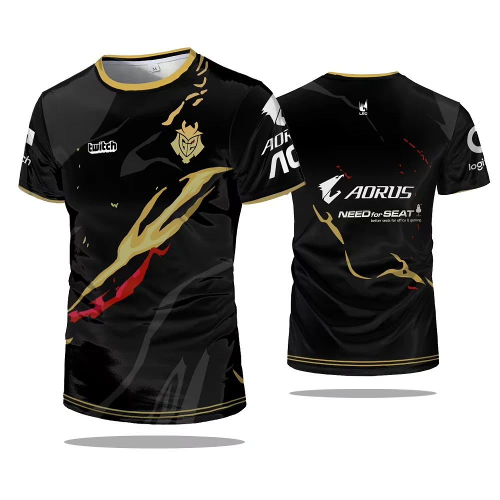 ESports Games G2 Team Niko Uniform Sports Men T-shirt CS GO LOL Game Contest Jerseys T Shirts 2024 Boys Training Clothing Tops