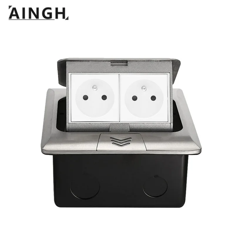 

Socket In The Countertop Tee 220V Plug With Built-in Switch Israel EU US UK Invisible Embed 16A Home-appliance Power Plugs