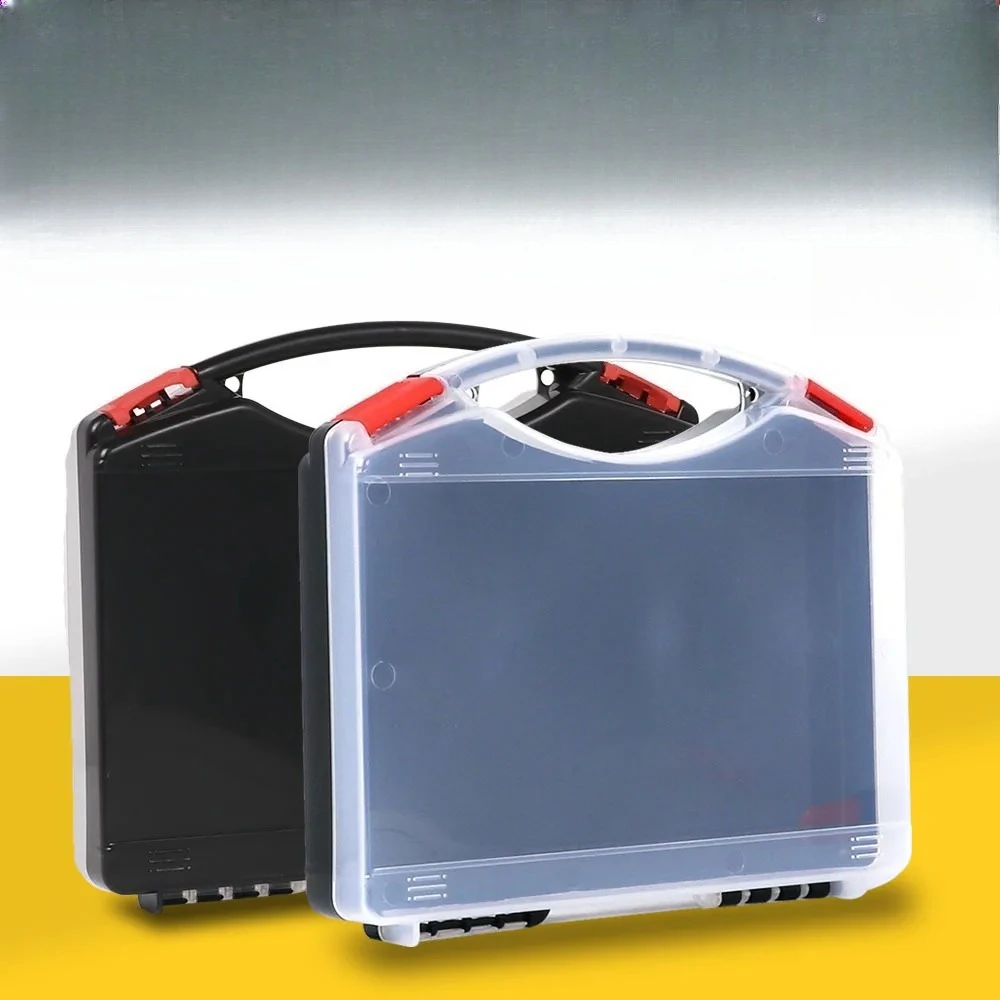 PP-Werkzeug-Aufbewahrungsbox mit 8 Fächern für Reparaturwerkzeuge, Holzbearbeitungs-Organizer und kleines Hardware-Zubehör