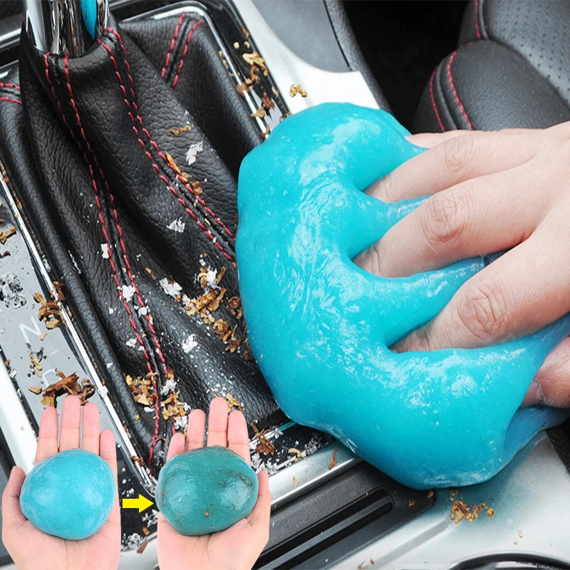 

Car Dust Dirt Cleaning Gel Slime Magic Car Dust Cleaner Gel Remover Reusable Mud Clay Auto Interior Air Vent Keyboard Clean Tool