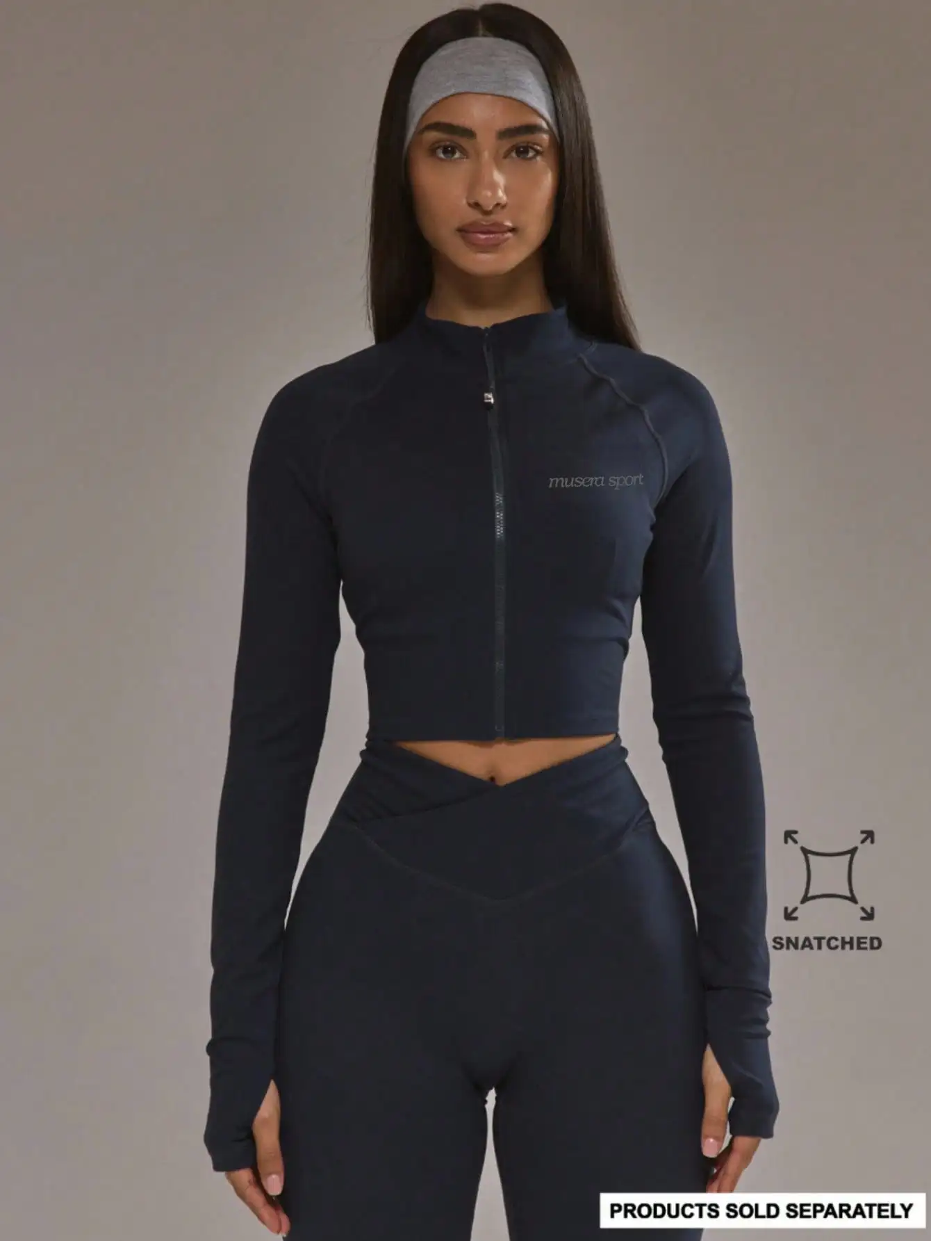 Chaqueta Deportiva Corta con Cremallera para Mujer, para Gimnasio, Entrenamiento y Pádel - Ropa Deportiva Otoño/Invierno