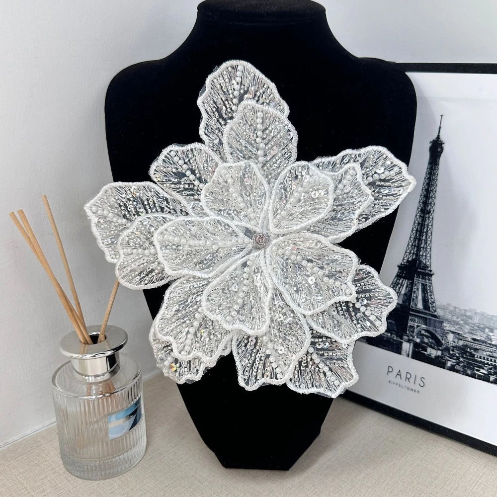 Multicolor Sequins Fabric Flower Brooch Pins Luxulry Jewelry Brooches for Women Wedding Party Badge Accessories Gifts