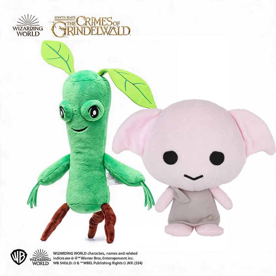 Das Elfen-Plüschtier 18cm Dobby und 20cm Bowtruckle aus dem Harry Potter Film, ideal als Geburtstagsgeschenk für Fans, schöne Geschenke für Kinder.