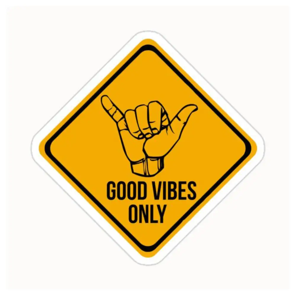 Cool Shaka Waterproof Stickers For Decorating Car Windows Motorcycles And Computers.